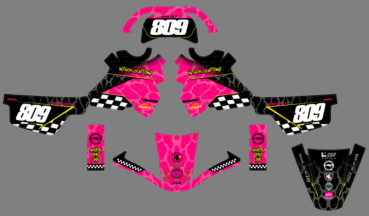 graphics kit YAMAHA PIWI PW 50 80 1990-2025 - TORNIX