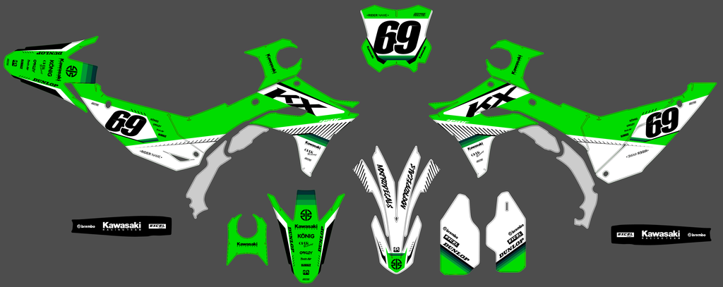 Kit Déco KAWASAKI KXF 250 2025 & KXF 450 2024-2025 - KRYZON