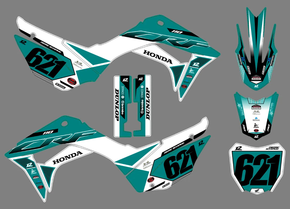 graphics kit HONDA CRF 110 2019-2024 - SKORCH
