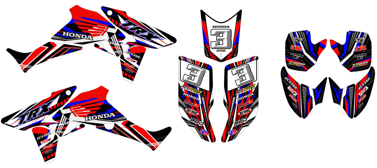 graphics kit HONDA TRX 450 450R 450ER - ZARVOK