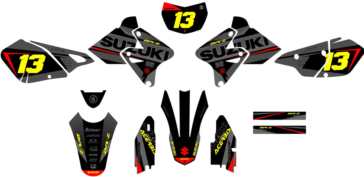kit grafiche SUZUKI DRZ 400 - GRITRON