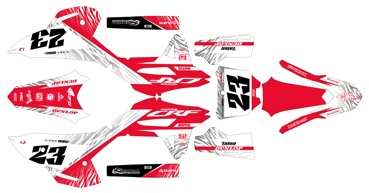 Honda CRF 250 2022-2024 & CRF 450 2021-2024 graphics kit - AXELTORQ