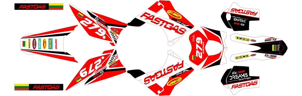 Kit Déco GAS GAS EC 2007-2009 - SHREDD