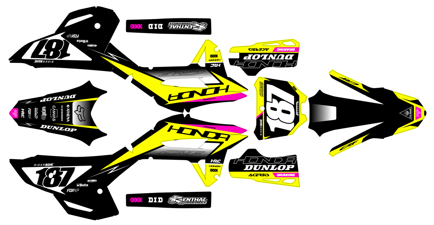 kit gráfico Honda CRF 250 2022-2024 & CRF 450 2021-2024 - VORATIX