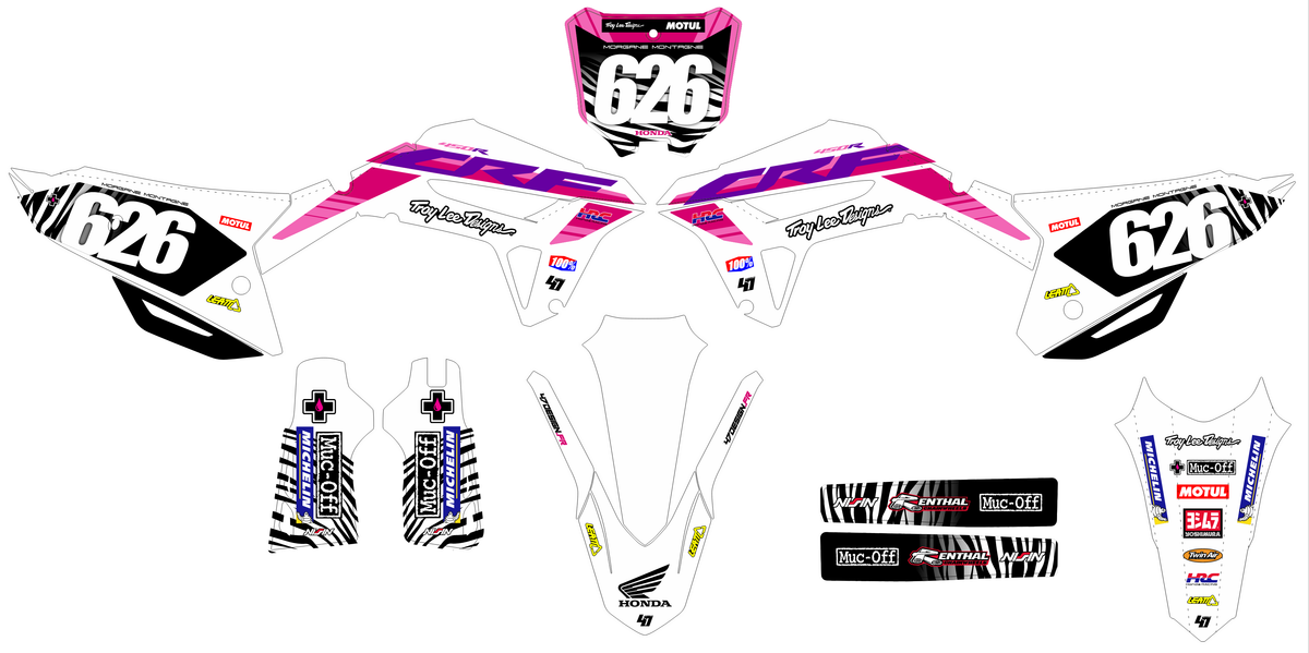Honda CRF 250 2022-2024 & CRF 450 2021-2024 graphics kit - DRIFTR