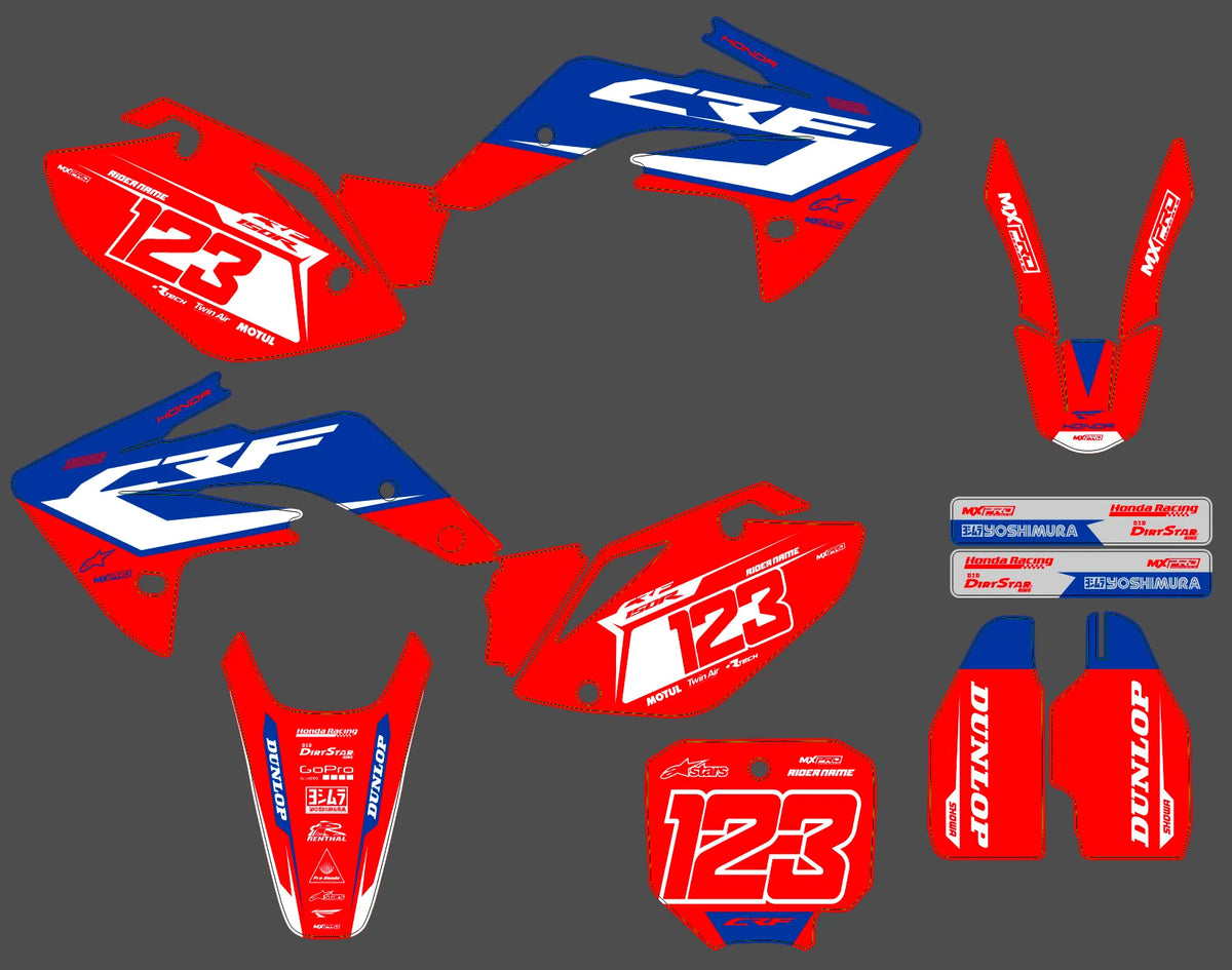 graphics kit HONDA CRF 450 2005-2008 - GRITRON