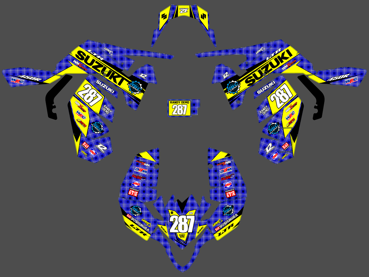 graphics kit SUZUKI LTR 450 - GRYZON