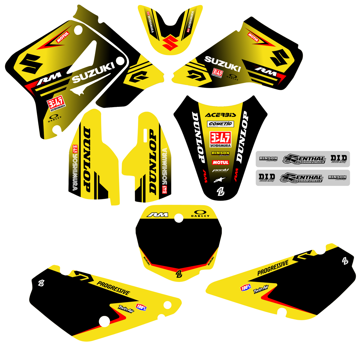 graphics kit SUZUKI RM 85 2001-2017 - ZYNTRIX