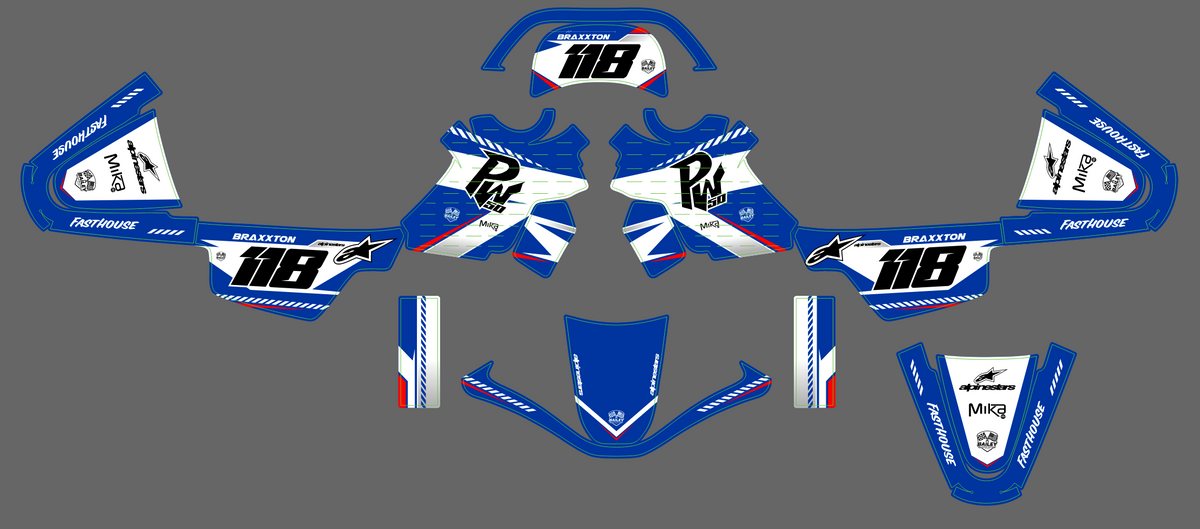 graphics kit YAMAHA PIWI PW 50 80 1990-2025 - VEXTRON