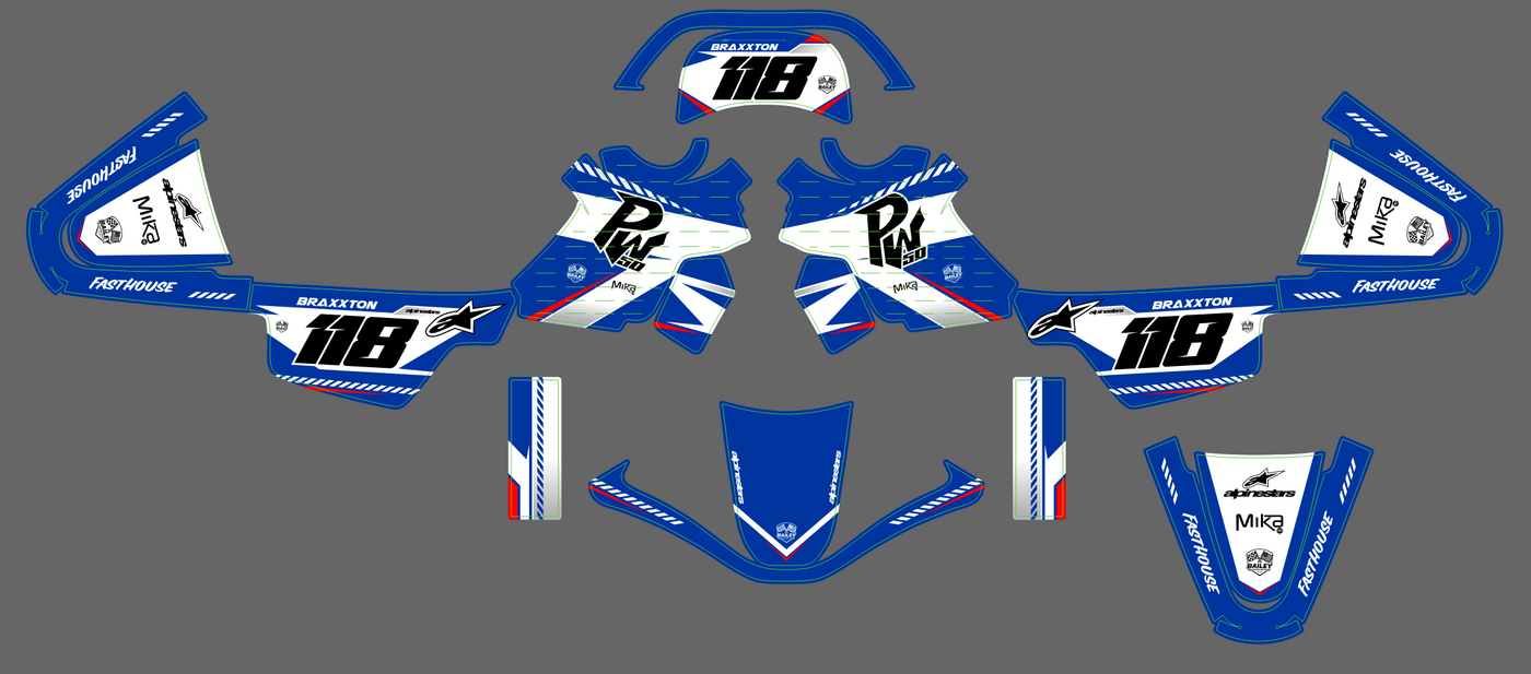 kit gráfico YAMAHA PIWI PW 50 80 1990-2025 - VEXTRON