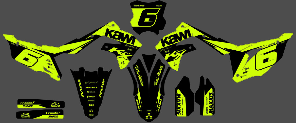 Kit Déco Kawasaki KXF 250 2021-2024 & KXF 450 2019-2023 - Vortiq