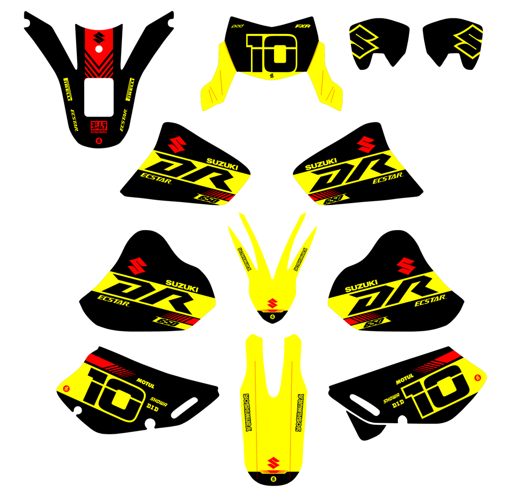 Kit Déco SUZUKI DR 650 1996-2025 - ZEKRON