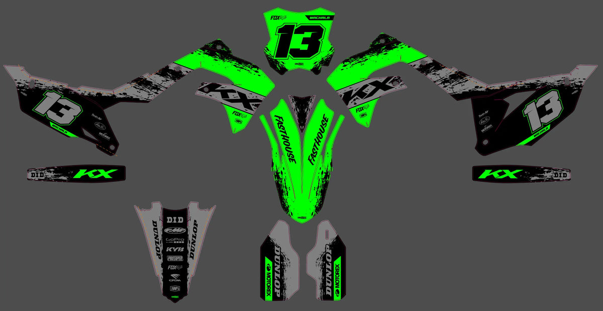 Kit Déco Kawasaki KXF 250 2021-2024 & KXF 450 2019-2023 -