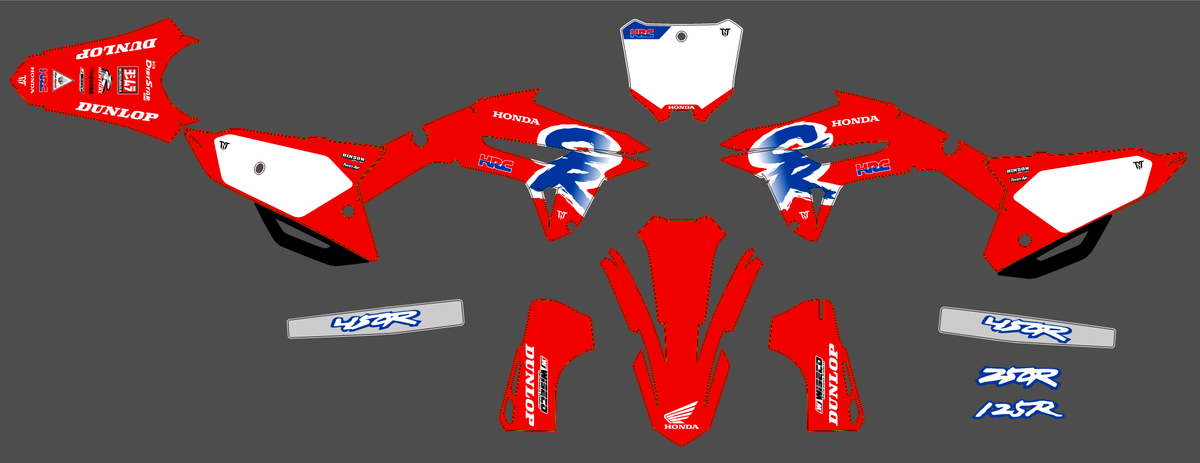 Honda CRF 250 2022-2024 & CRF 450 2021-2024 graphics kit - XELTRAX