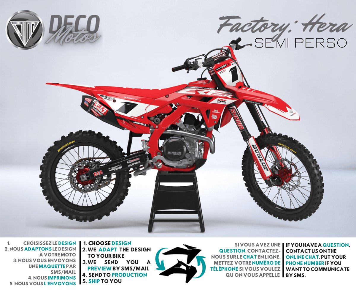Kit Déco HONDA CRF 250 2022-2024 & CRF 450 2021-2024 - Hera