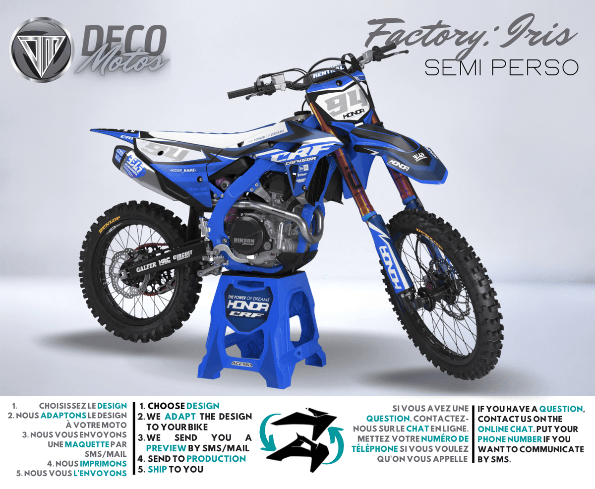 Kit gráfico HONDA CRF 250 2022-2024 y CRF 450 2021-2024 - Iris