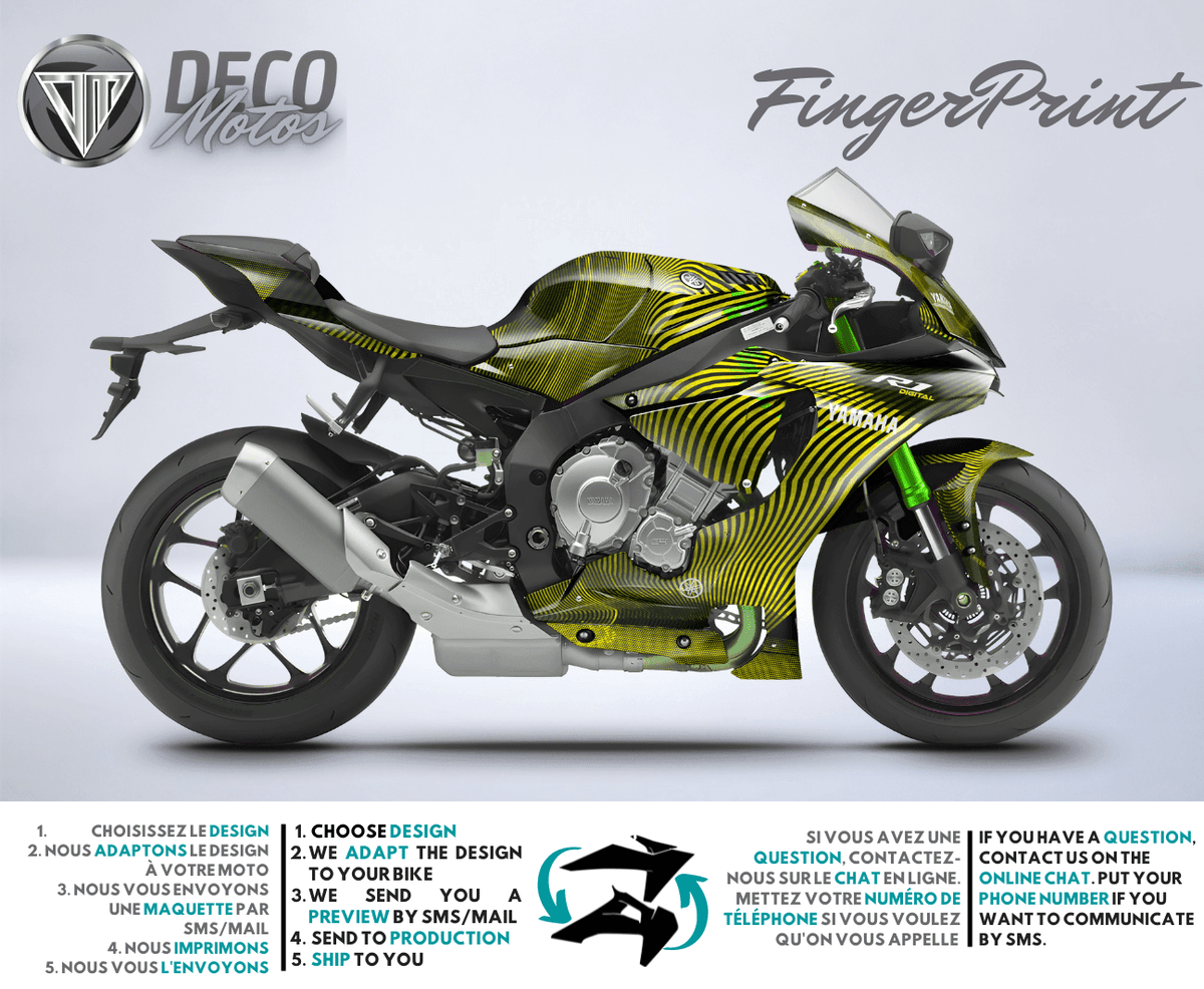 FingerPrint - Kit Déco YAMAHA R Semi-Personnalisé
