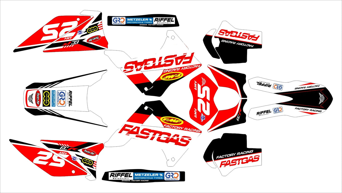 kit gráfico GAS GAS EC 2007-2009 - VORTIX