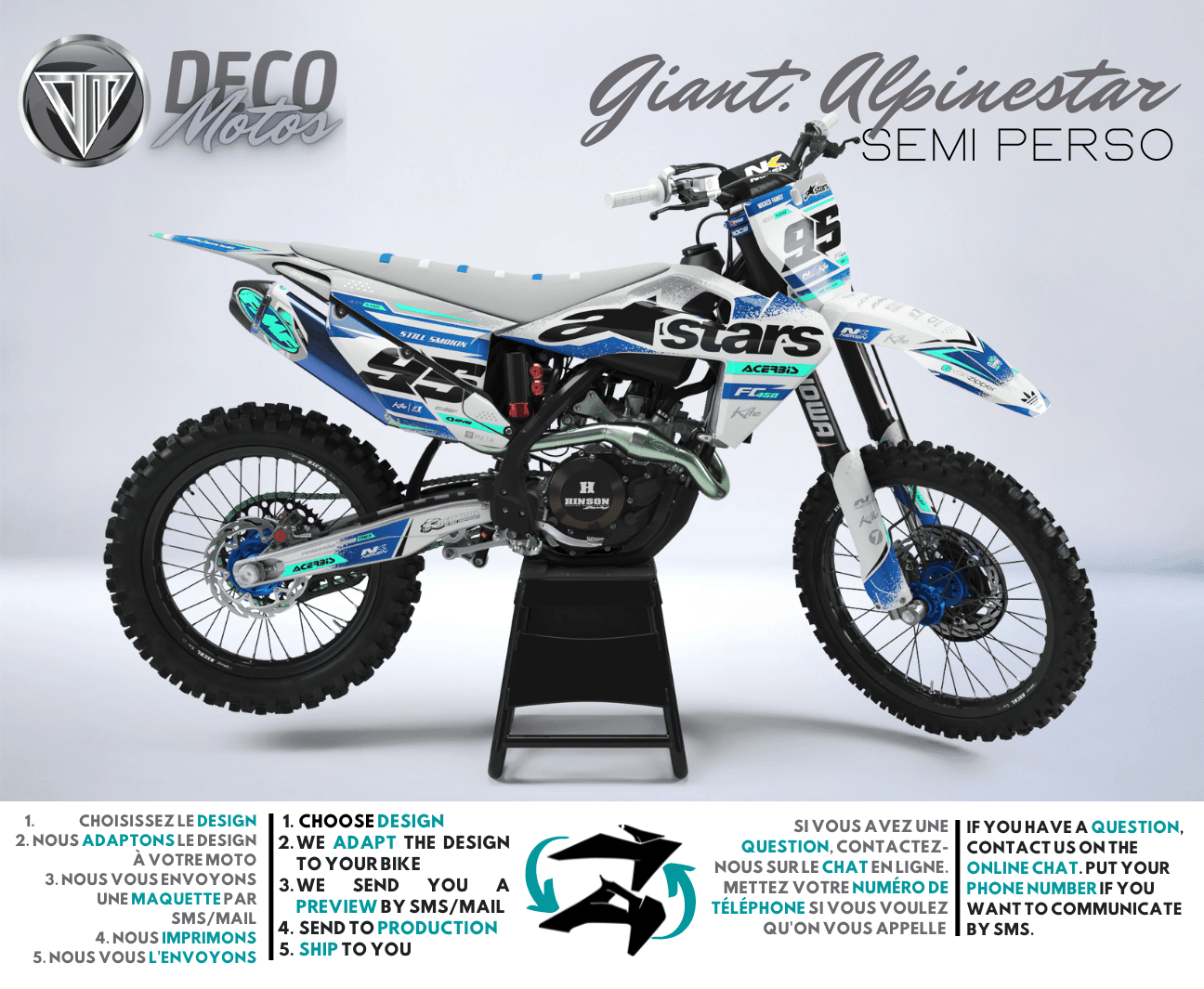 Alpinestar - Halbpersonalisierter Dekorationssatz