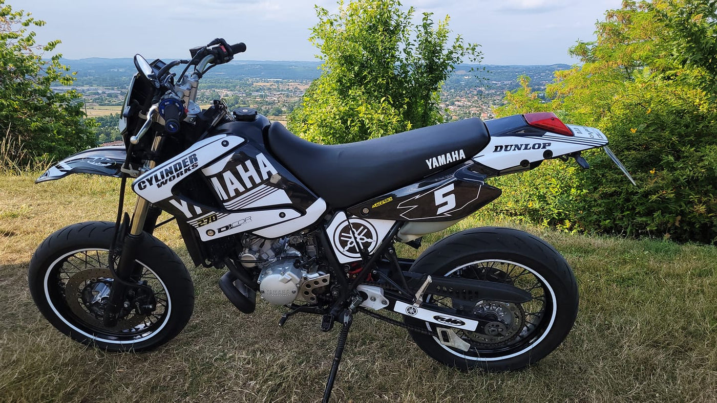 kit grafiche Yamaha DTR DTX 125 2004-2007 BIANCO & NERO