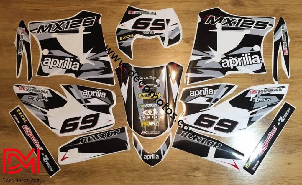 Kit Déco APRILIA MX 125 B&W