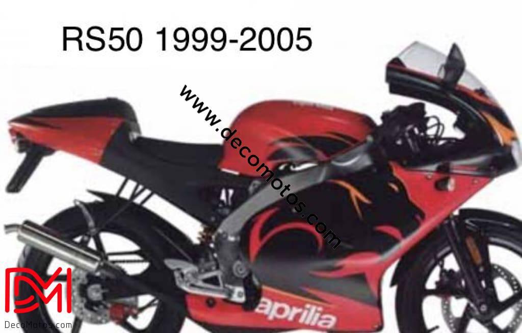 graphics kit Aprilia RS 50 1999-2005 - DIABLO RED