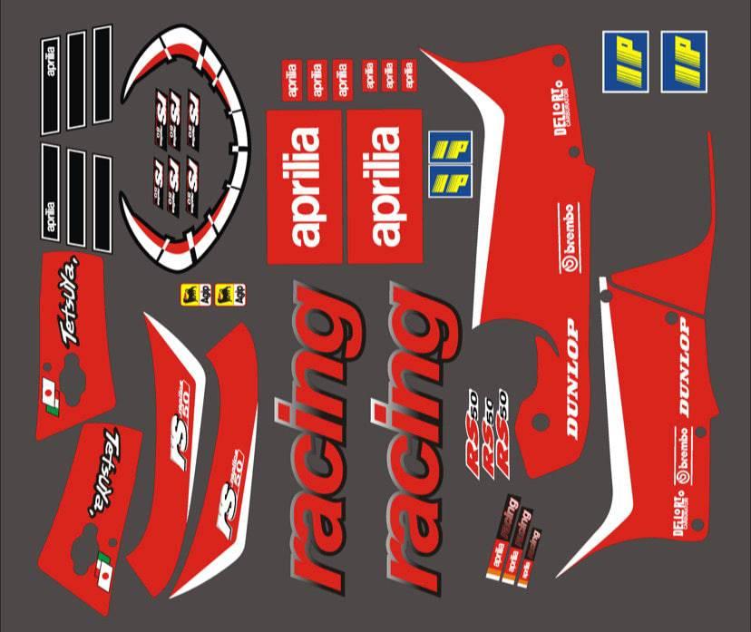 graphics kit Aprilia RS 50 1999-2005 - DARK
