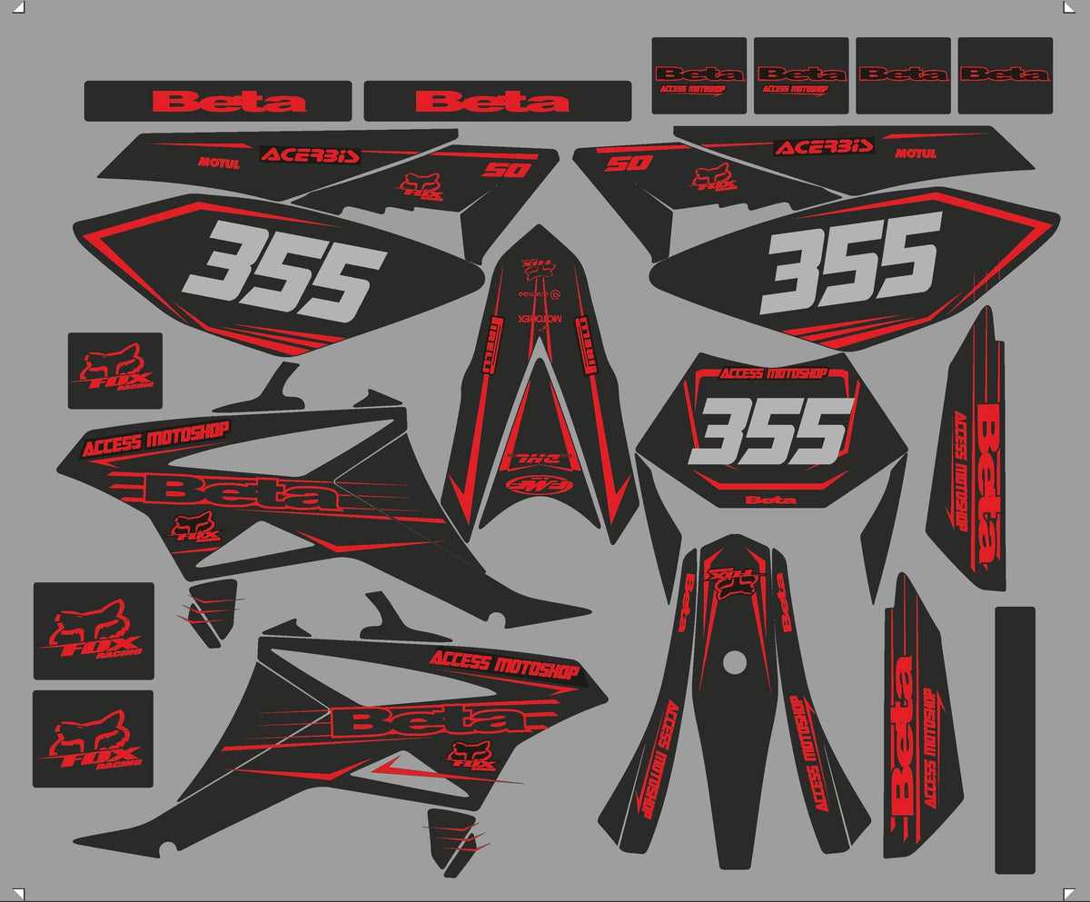 Deco Kit BETA 50 RR 2011-2020 - FACTORY RED