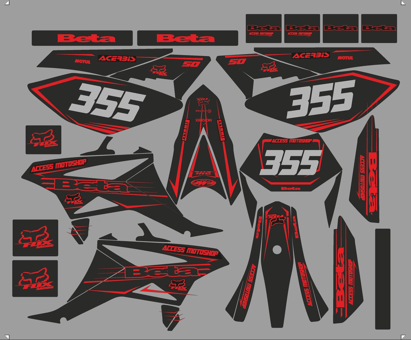 Deco Kit BETA 50 RR 2011-2020 - FACTORY RED