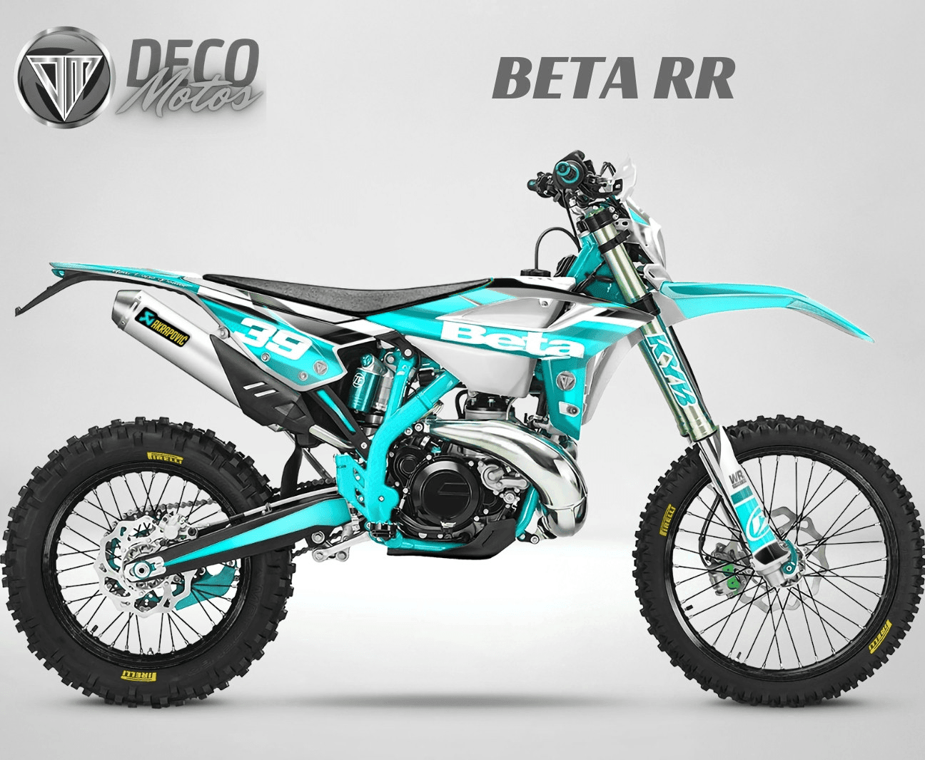 Turquoise BETA RR Enduro 2020-2022 decoration kit
