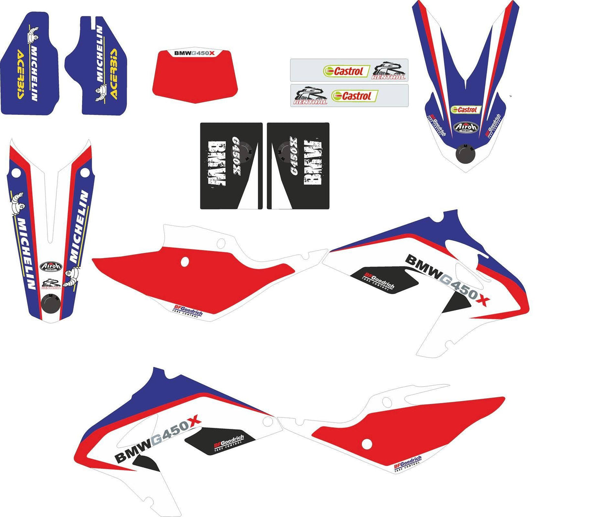 kit grafiche BMW G 450 X