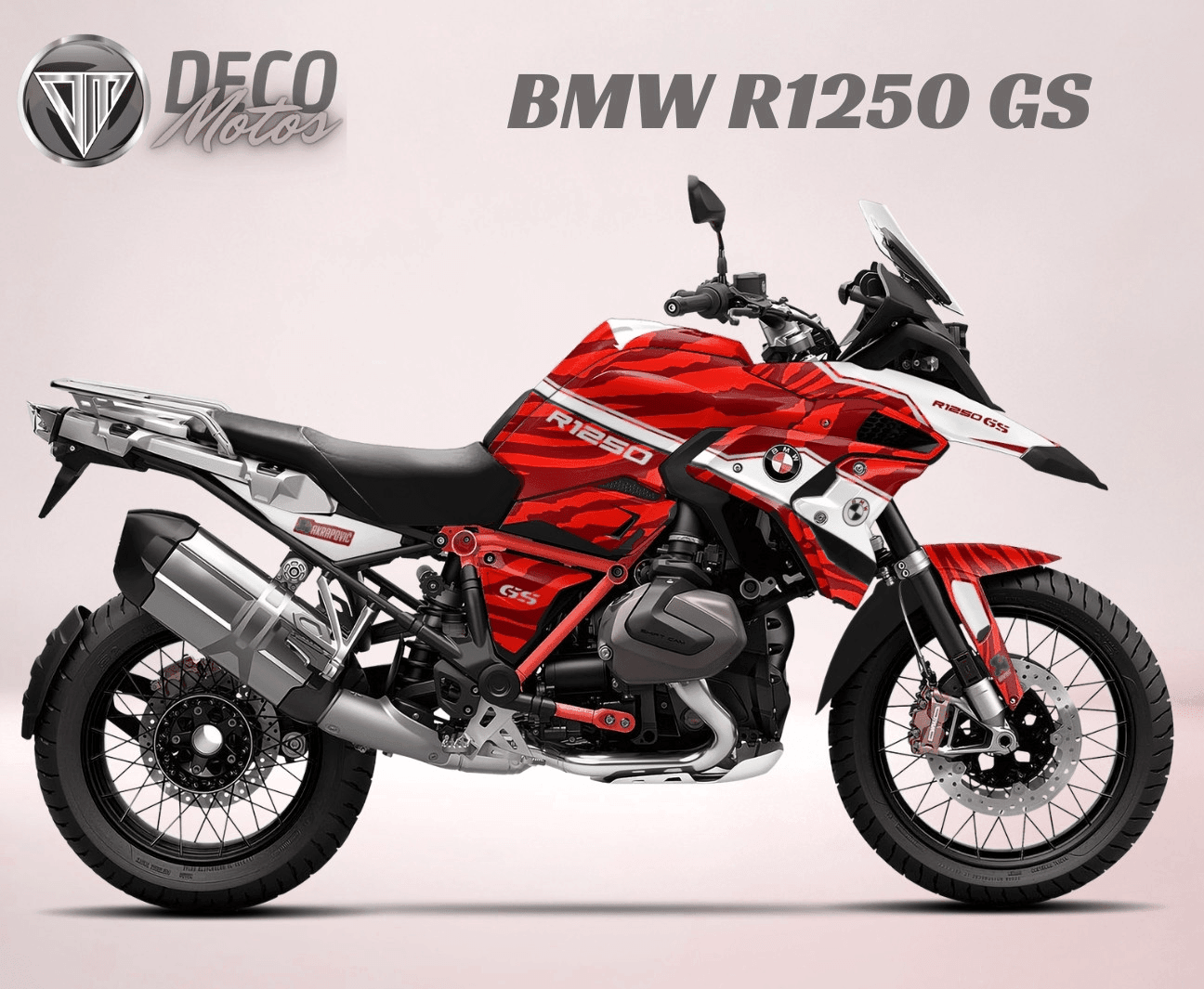 BMW R1250 GS 2017-2023 graphics kit - ZEBRA