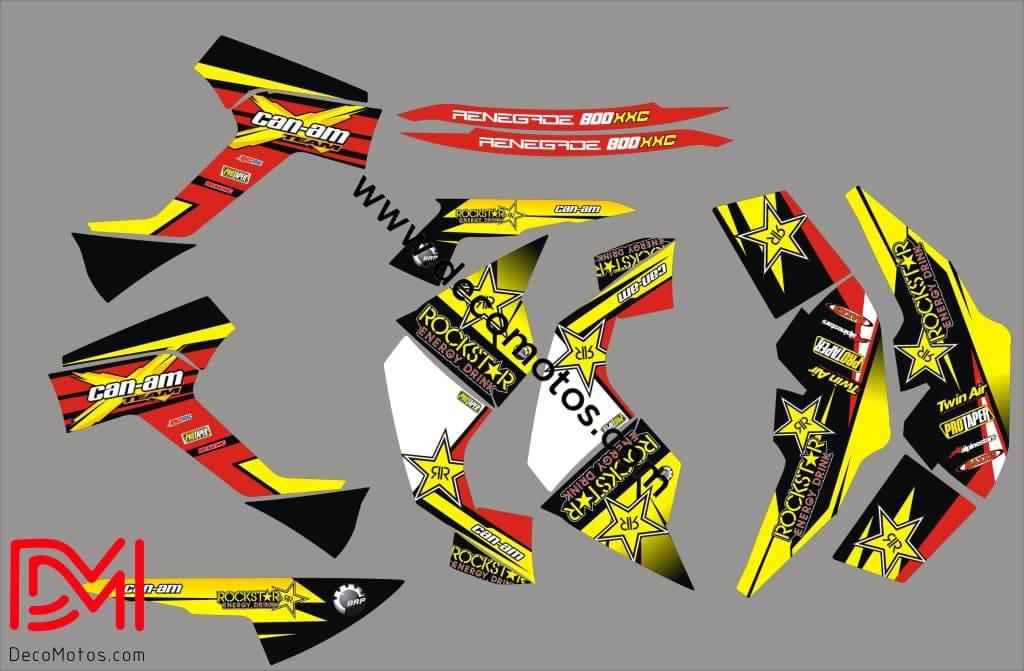 Kit Déco Can Am Renegade 500 800r 800x 1000 - ROCKSTAR