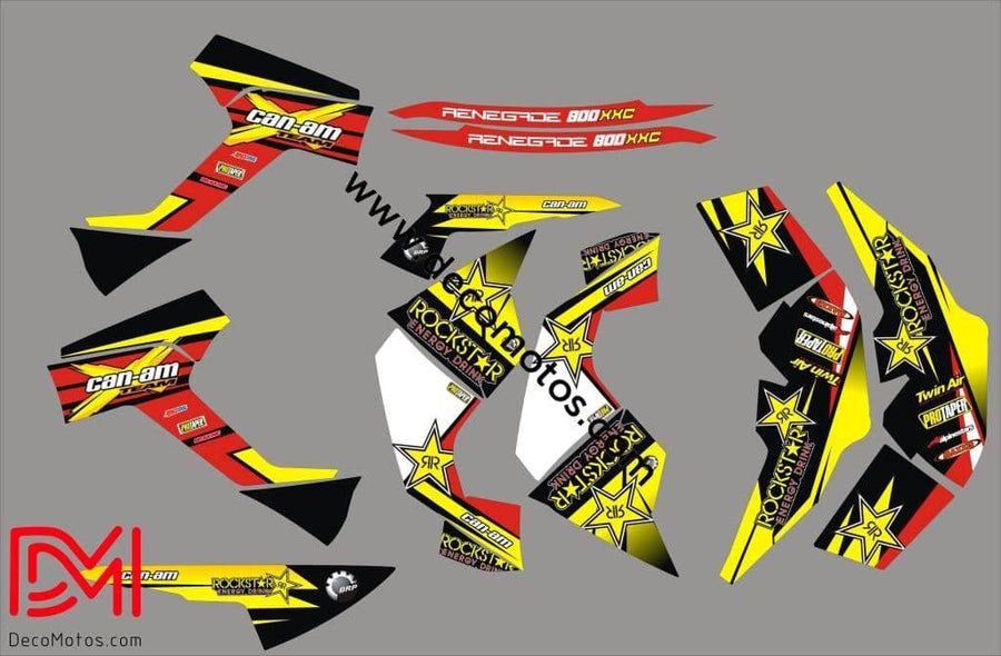 Kit grafiche Can Am Renegade 500 800r 800x 1000 - ROCKSTAR