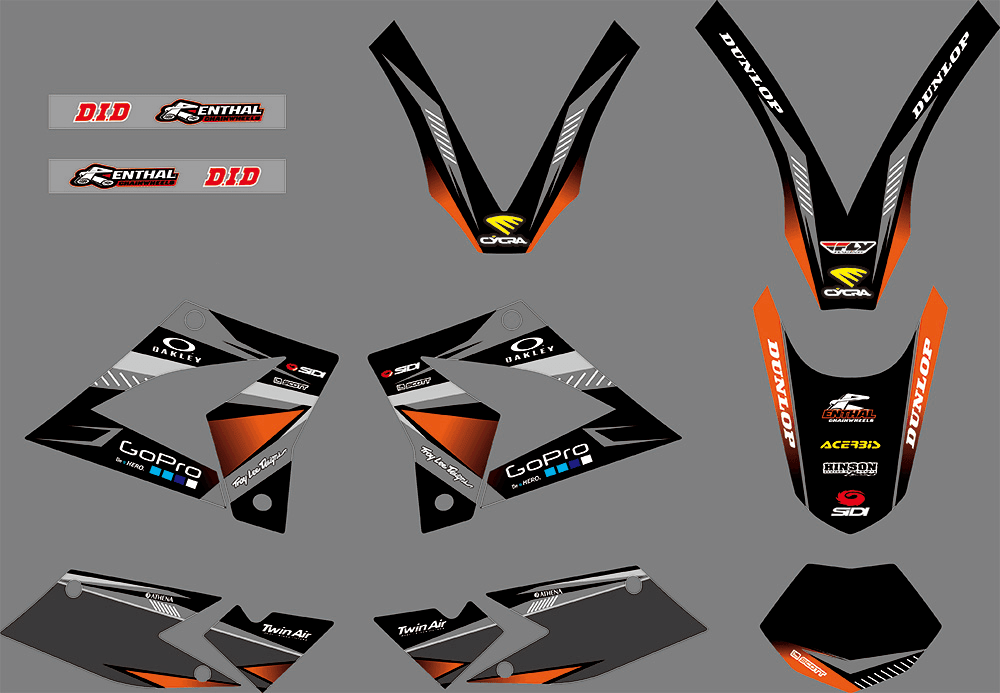 CPI After 2007 graphics kit - GREY ORANGE