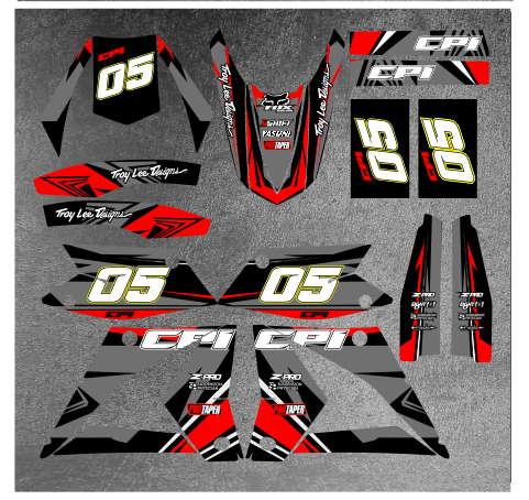 CPI Deco Kit After 2007 - GREY RED