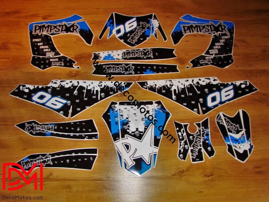 Kit grafiche DERBI carenature Victoria Bull Tun'R Blu
