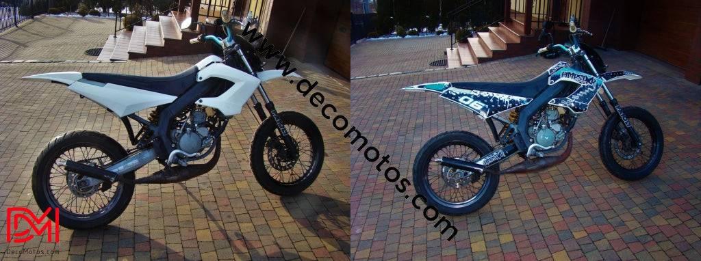 Kit grafiche DERBI carenature Victoria Bull Tun'R Blu