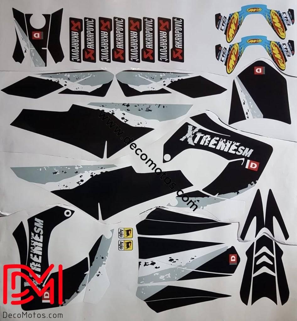 graphics kit DERBI fairings Victoria Bull Tun'R Grey