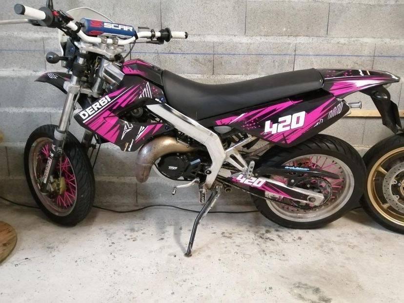 DERBI fairings graphics kit Victoria Bull Tun'R Pink