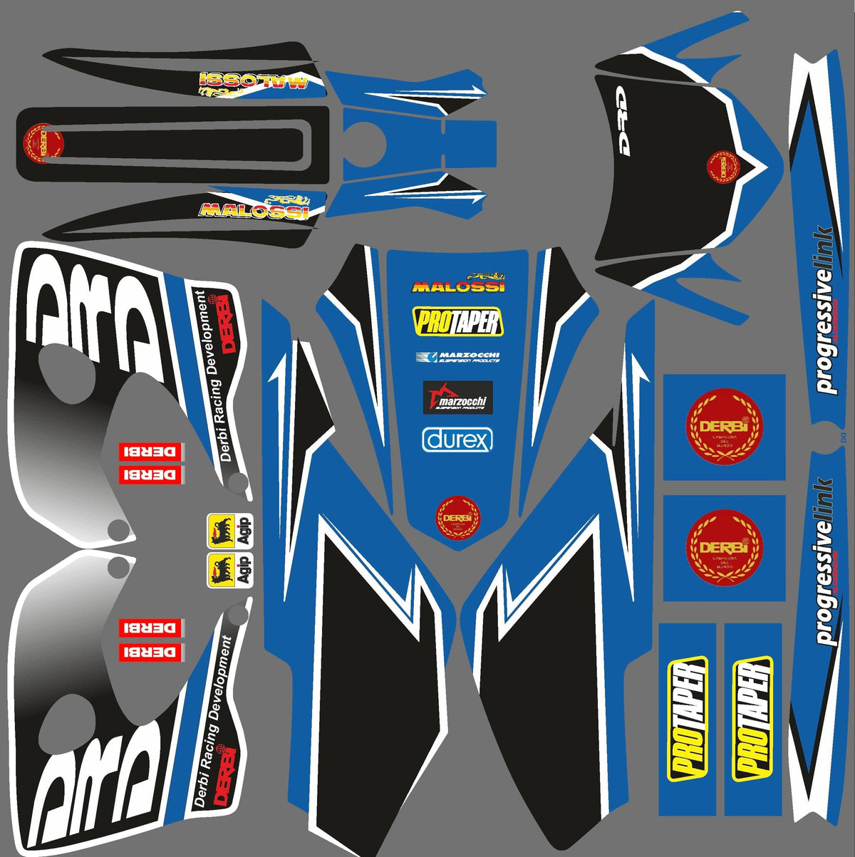 Kit Déco DERBI DRD 03 - BLUE