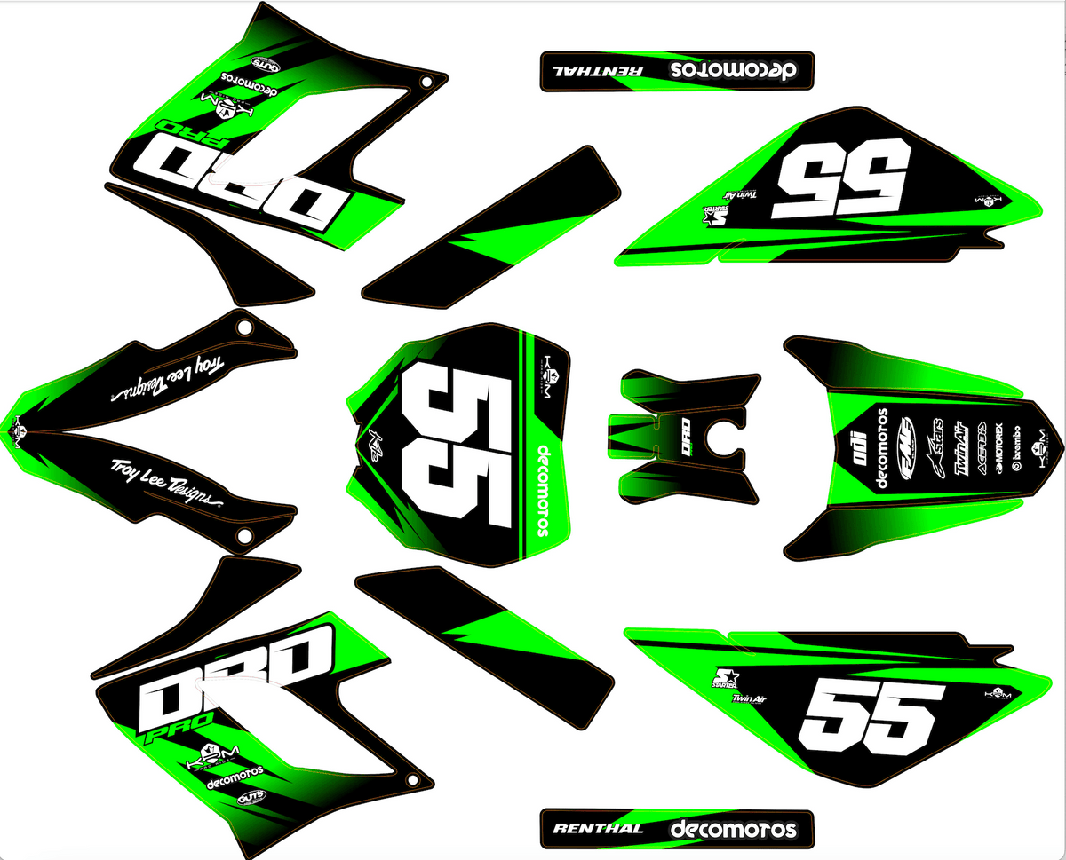 Kit Déco DERBI DRD RACING 2004-2009 - GREEN