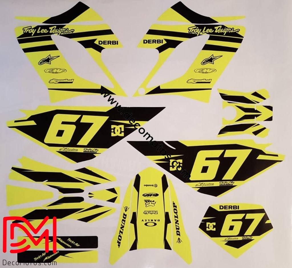 Kit Déco DERBI DRD RACING 2004-2009 (Fluo en option)