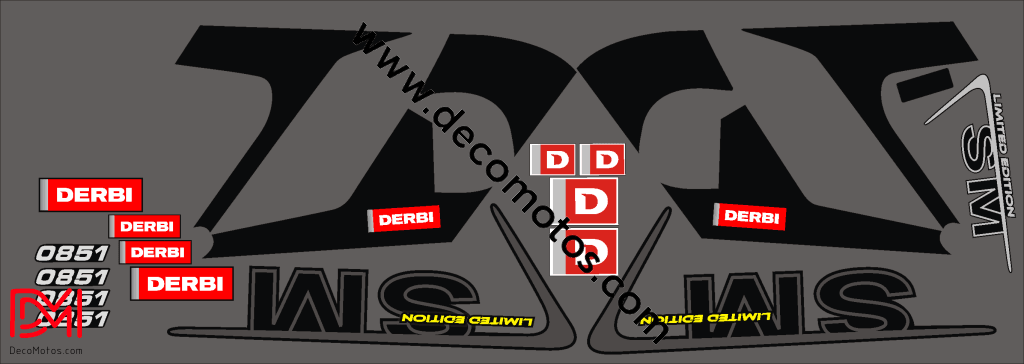 DERBI DRD RACING 2004-2009 Deco Kit - LIMITED EDITION #2