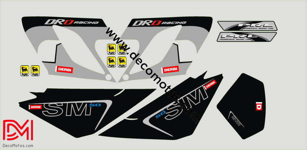 kit gráfico DERBI DRD RACING 2004-2009 - EDIÇÃO LIMITADA #4