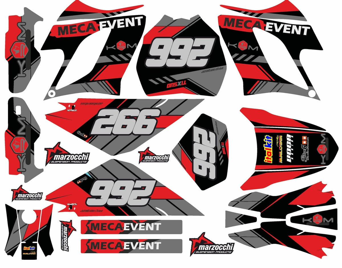 Dekor-Kit DERBI DRD RACING 2004-2009 - MECA ROT