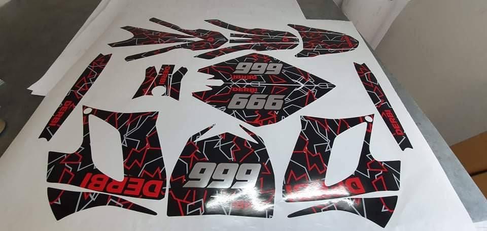graphics kit DERBI DRD RACING 2004-2009 - RED LINE