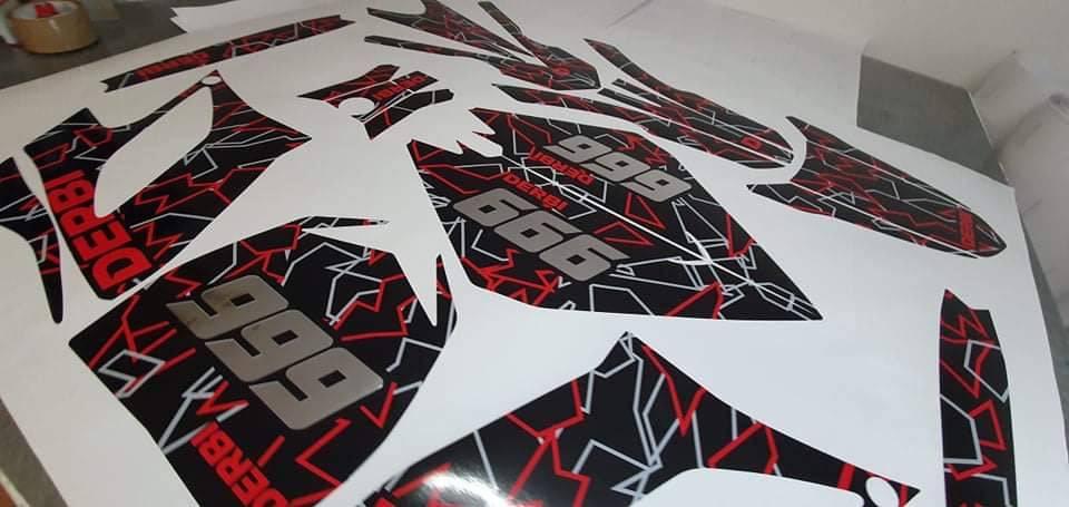 graphics kit DERBI DRD RACING 2004-2009 - RED LINE