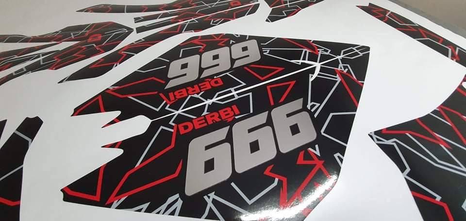 graphics kit DERBI DRD RACING 2004-2009 - RED LINE