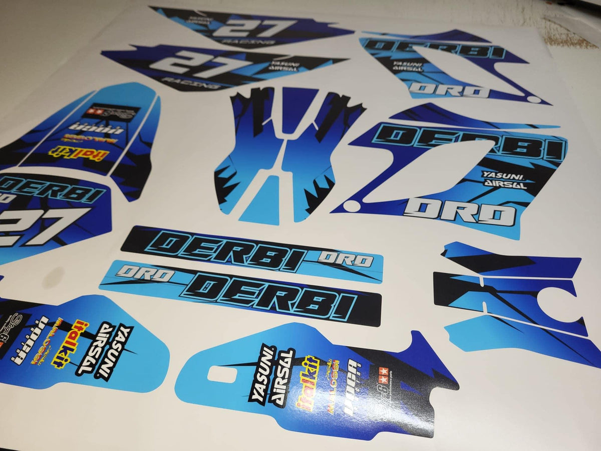 DERBI DRD RACING 2004-2009 Deco Kit - TURQUOISE